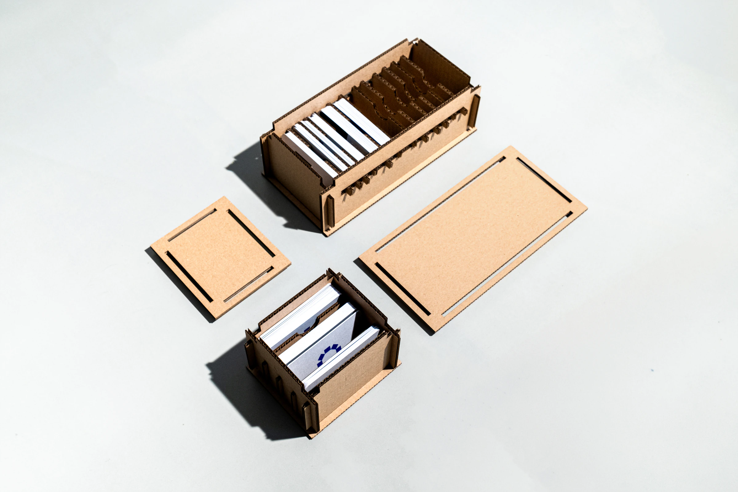 RE:MIND modular card boxes and packaging components