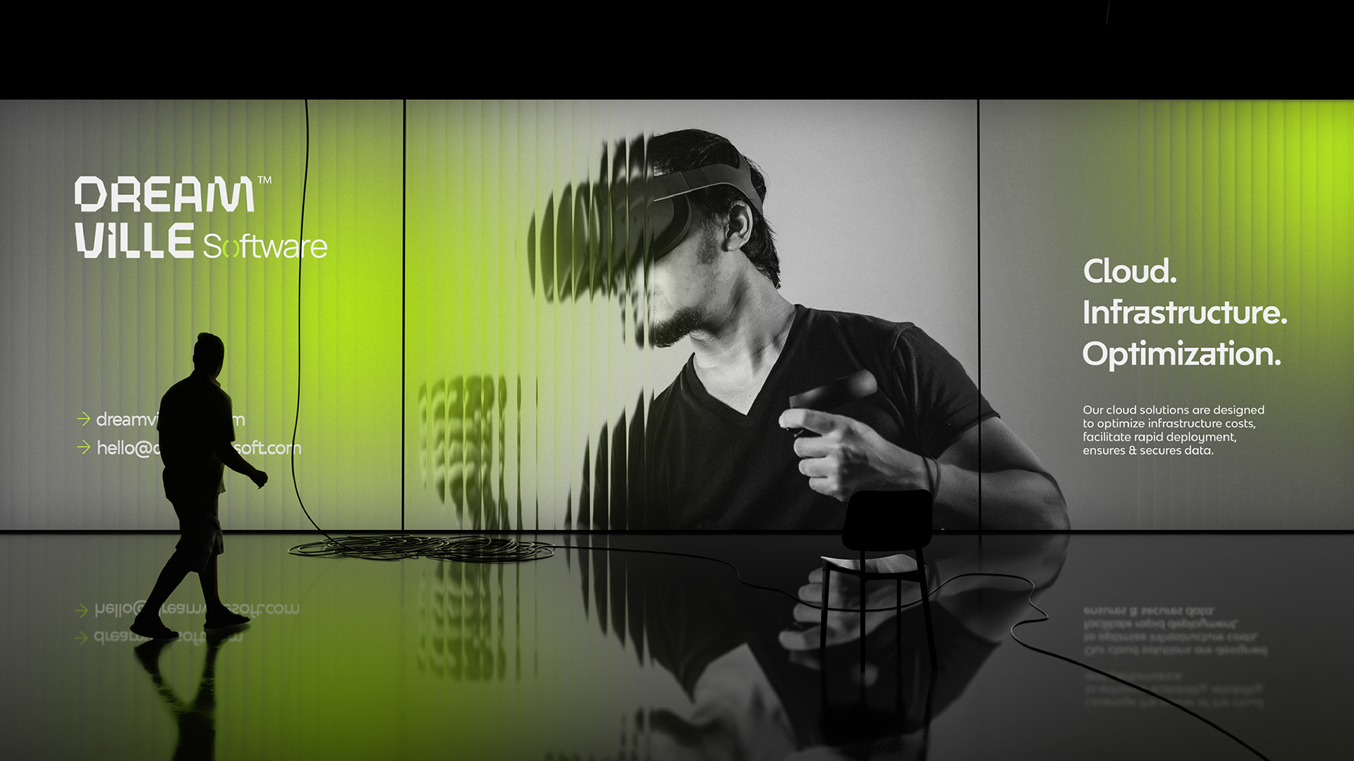 Dream Ville Software cloud infrastructure campaign graphic
