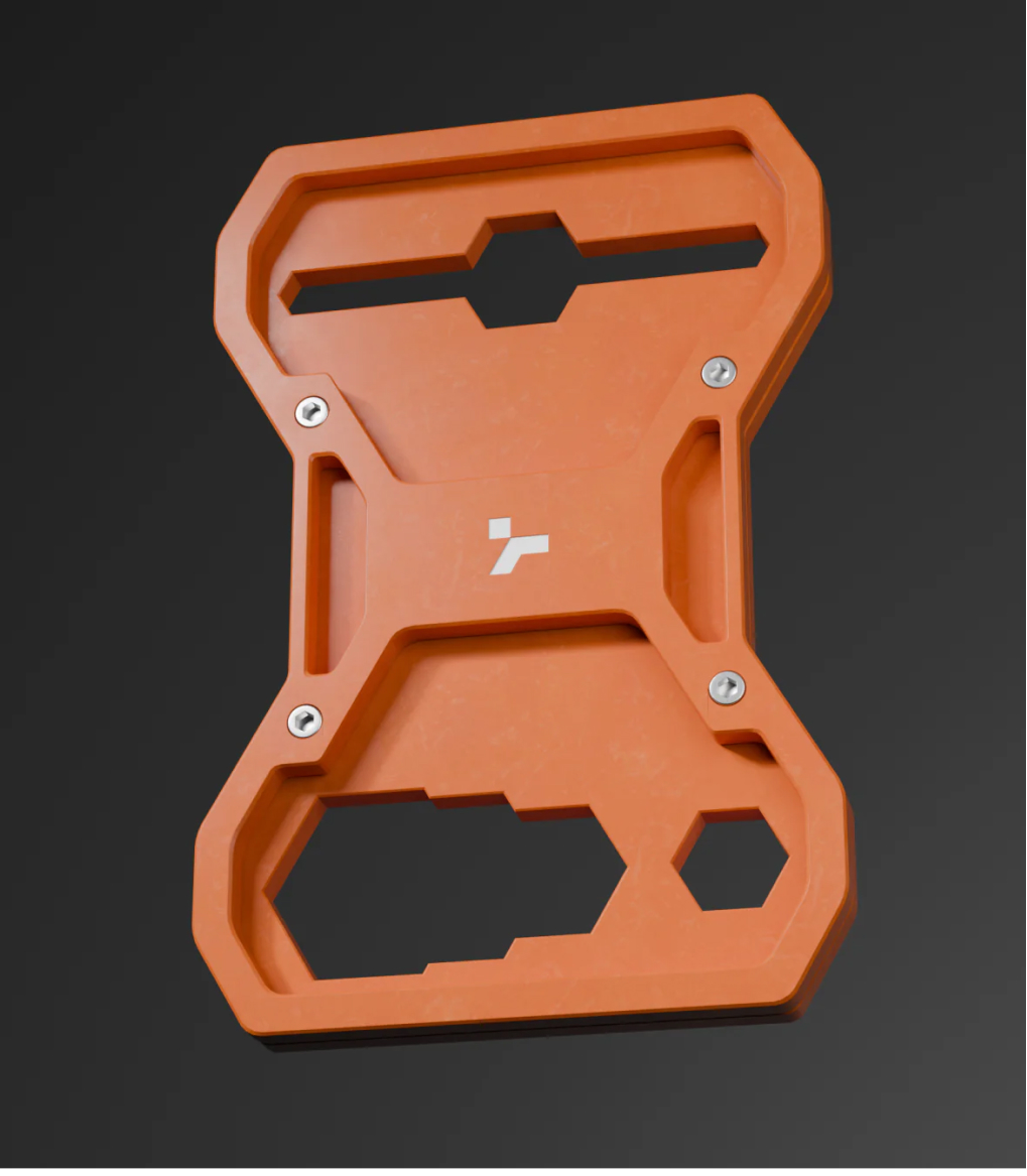 Orange Multitool concept shown from the front